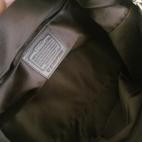 Coach Ashley large signature satchel. Khaki with mahogany. - Picture 4 of 5